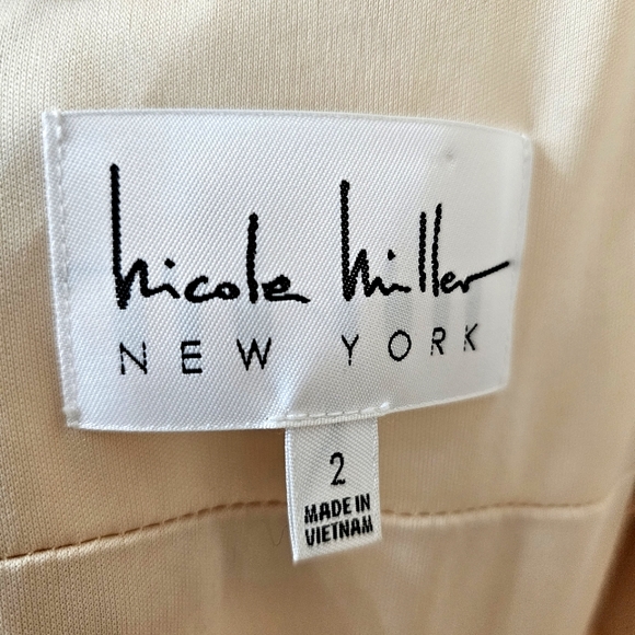 Nwt Nicole Miller Ny Blush Lace Sleeveless Evening Gown - Picture 4 of 17